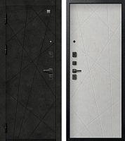 Центурион В-16 Чёрный муар+МДФ Бетон тёмный - Бетон светлый